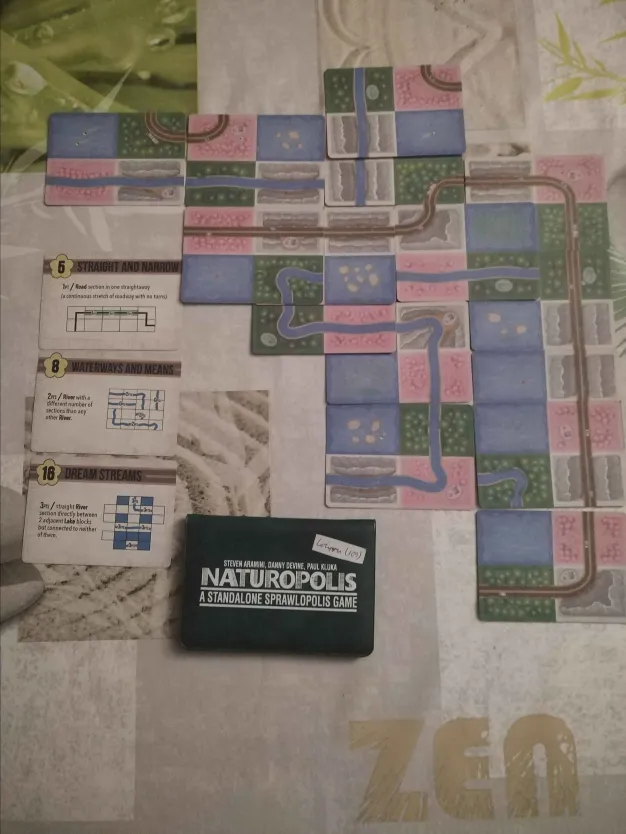 Photo d'une partie du jeu de société Naturopolis